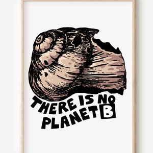 No Planet B Print, Ecology, Poster, Climate, Leftist, Environment, Earth, Save The Planet, Activist, Planet Earth