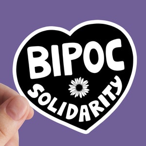 BIPOC Sticker, Rassismus, Indigene Völker, Sozialist, Anticapitalismus, Abschaffen von Eis, Einwander, Widerstand, BLM