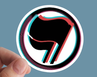 Adesivo antifascista, Anarchia, Socialismo, Anarchico, Antifa