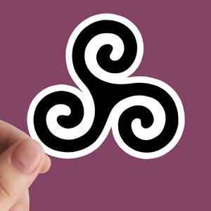 Keltische Triskelion Sticker, Triskelion, Vinyl Sticker, Decals, Magic Symbool, Bescherming, Symbool, Keltisch, Amulet