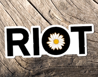 Riot Sticker, Revolution, Leftist, Riot