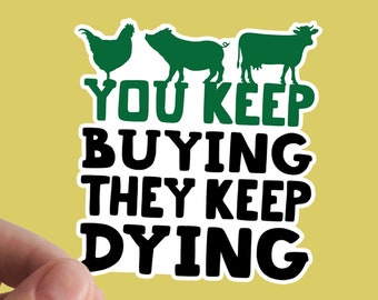 Vegan Sticker, Veganism, Vinyl Sticker, Vegetarian, Stickers Laptop, Rights, Animals, Stop Cruelty, Vegan