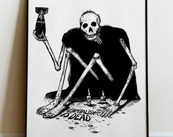 Capitalismo Está Morto (Impressão), Comunismo, Resista (Arte)