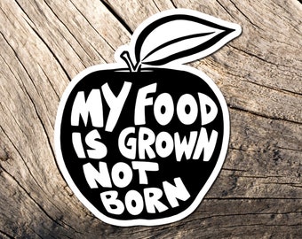 Veganism Sticker, Vegan, Animal Rights, Friends Not Food