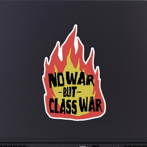 Sem guerra, mas adesivo de guerra de classes, capa para laptop, adesivos para laptop, anarquia, esquerdista, anticapitalismo, socialismo, revolta