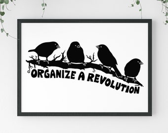 Revolutieprint, links, verzet, anarchie