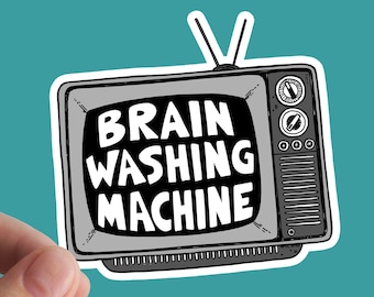 Brainwashing Sticker, Resist, Anarchy