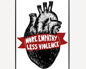 Empathy Print, Leftist, Socialism, Marxist, Empathy, Solidarity, Poster, Prints, Communism, Anti Capitalism