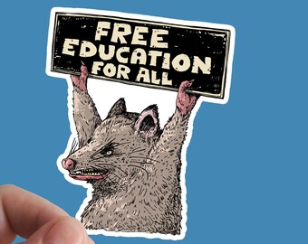 Free Education Sticker, Socialist, Leftist, Marxism