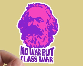 Adesivo in vinile di Karl Marx, Socialismo, Anticapitalismo