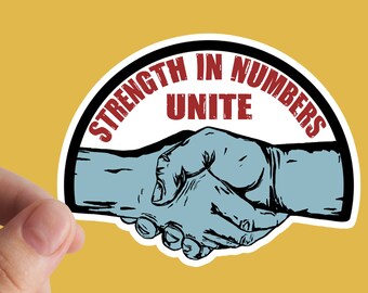 Unite Sticker, Anticapitalism, Resist, Vinyl Stickers