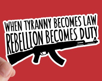 Pegatina de rebelión, anarquía, socialismo, derechos