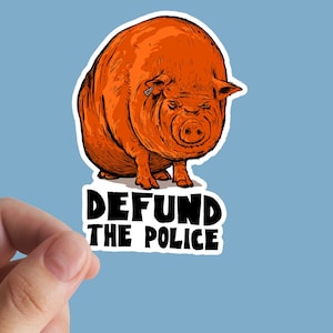 Defund the Police Sticker, Politiek, Vinyl Stickers, Socialist, AntiCapitalism, Acab, Leftist, Anti Police