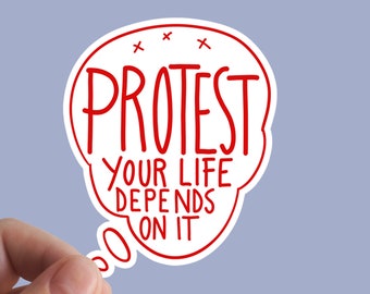 Protest Sticker, Anarchy, Resist, Acab, Socialist