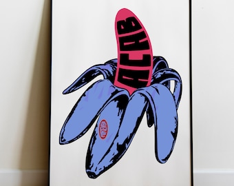 ACAB Banana Art Print, Leftist Poster