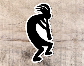 Kokopelli Vinyl Sticker, Magic Symbol Amulet
