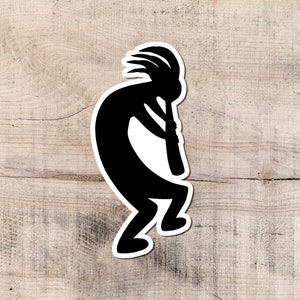 Kokopelli Sticker, Guarigione, Vinyl Sticker, Decalcomanie, Simbolo magico, Protezione, Simbolo, Kokopelli, Amuleto, Nativo