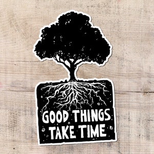 Adesivo motivazionale, adesivi in vinile, albero, natura, adesivi per laptop, viaggio, motivazionale, ispirazione