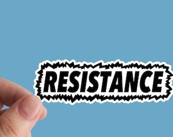 Resistance Vinyl Sticker, Leftist Anarchist Resist BLM Liberty