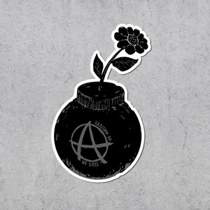 No Gods No Masters Sticker, Anarchist, Socialist, Vinyl Stickers, Punk, Vinyl Decal, Communism, Leftist, Protest