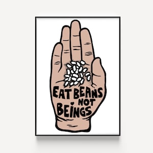 Veganism Poster, Vegetarian, Animal Rights , Vegan, Poster, Prints, Rights, Art Print, Animals, Veganism