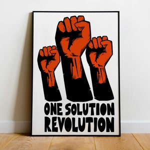 Revolution Print, Socialism, Political, Anti Capitalism, Anarchist, Poster, Prints, Leftist, Unite, Marxism