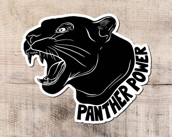 Black Panthers Sticker, Solidarity, Leftist, Rights, BPP