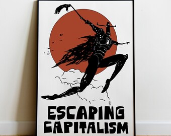 Anti-Capitalism Poster, Justice, Leftist Art Print
