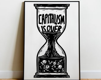 Anti Capitalism Poster, Socialism, Resist Art Print