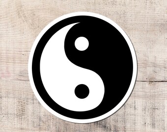 Yin Yang Vinyl Aufkleber, Magie Symbol Aufkleber