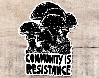 Community Is Resistance Sticker, Socialism
