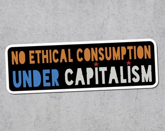 Anti Capitalism Sticker, Socialism, Vinyl Stickers, Leftist