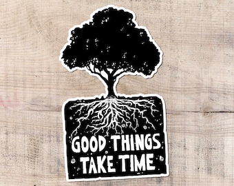 Pegatina motivacional, pegatinas de vinilo, árbol, naturaleza, pegatinas para portátiles, viajes, motivacional, inspirador