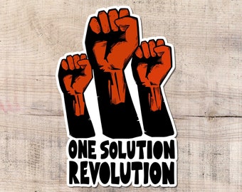 Revolution Sticker, Socialism, Anarchy, Marxism Revolution