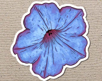 Hibiscus aquarel vinyl sticker, cadeau geestelijke gezondheid