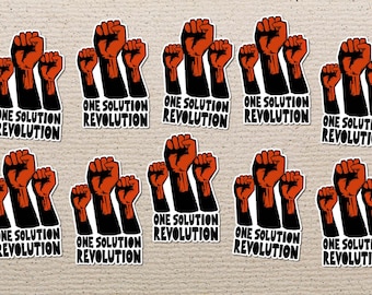 Revolution Vinyl Sticker Pack, Leftist Activist Decals (10 pc)