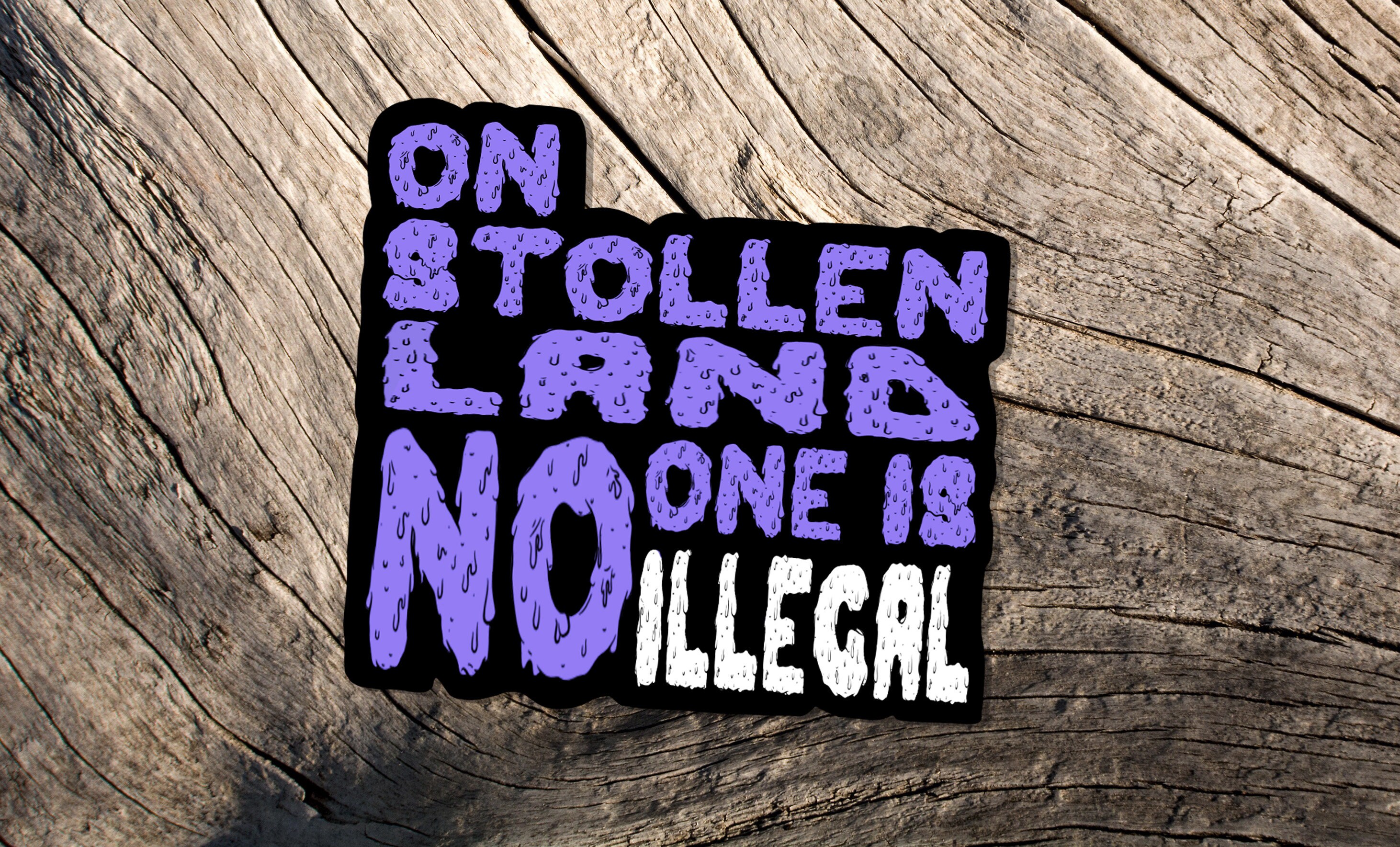 No One Is Illegal Sticker Racism Sticker Indigenous People Etsy