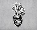 People Over Profit Sticker, Rights, Anti Capitalist, Vinyl Sticker, Socialist, Communist, Leftist, Resist product logo