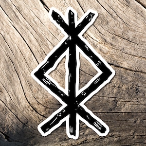 Schutz Runen Sticker, Wikinger Rune, Good Vibes, Vinyl Sticker, Aufkleber, Elder Futhark, Witchcraft, Norse Symbol