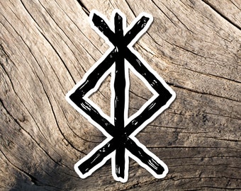 Protection Rune Vinyl Sticker, Viking Norse Symbol
