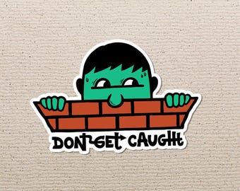 Graffiti Don't get caught 2 Sticker, Anarchy, Street art, MTN 94
