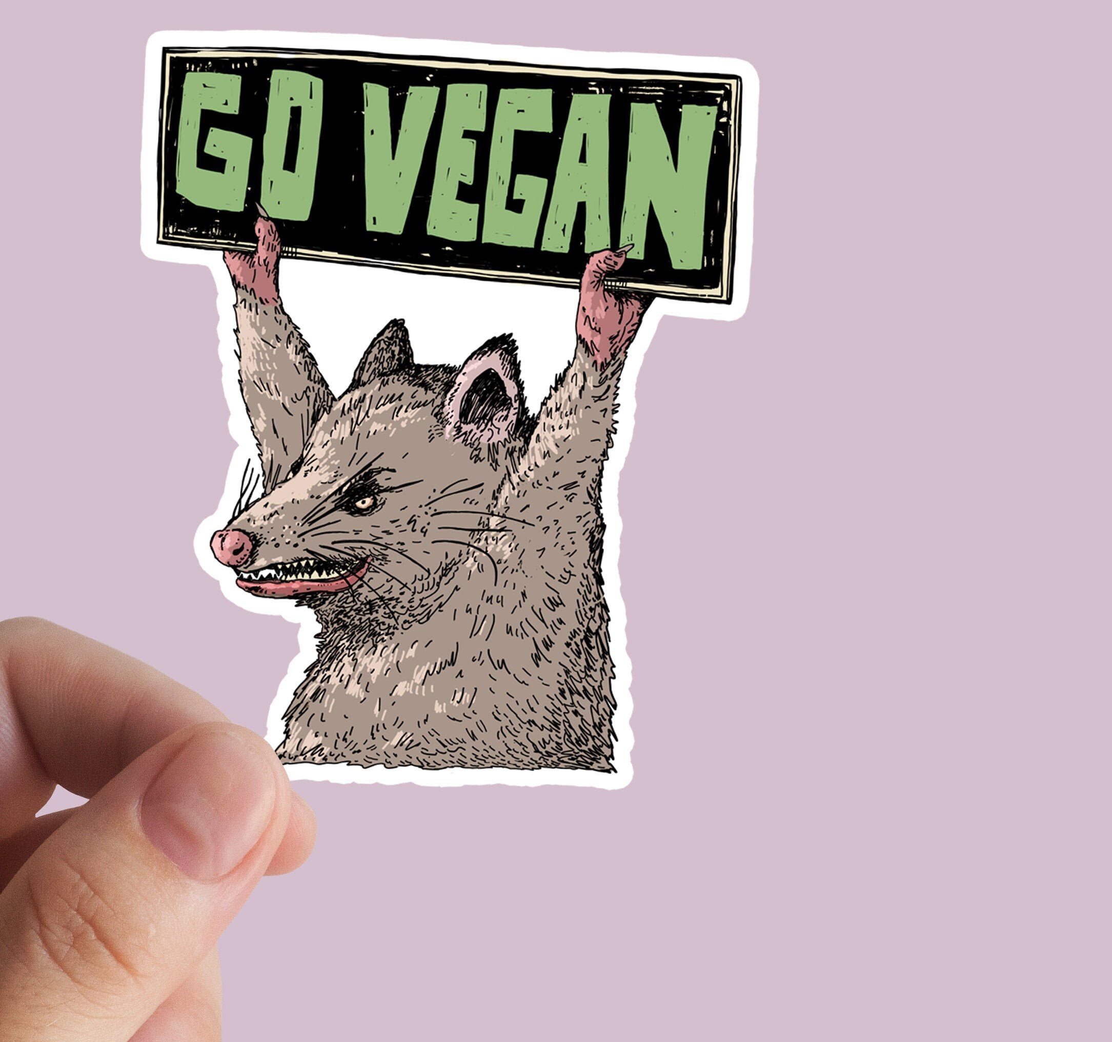 Vegan Sticker Veganism Vegan Vinyl Sticker Vegetarian Etsy