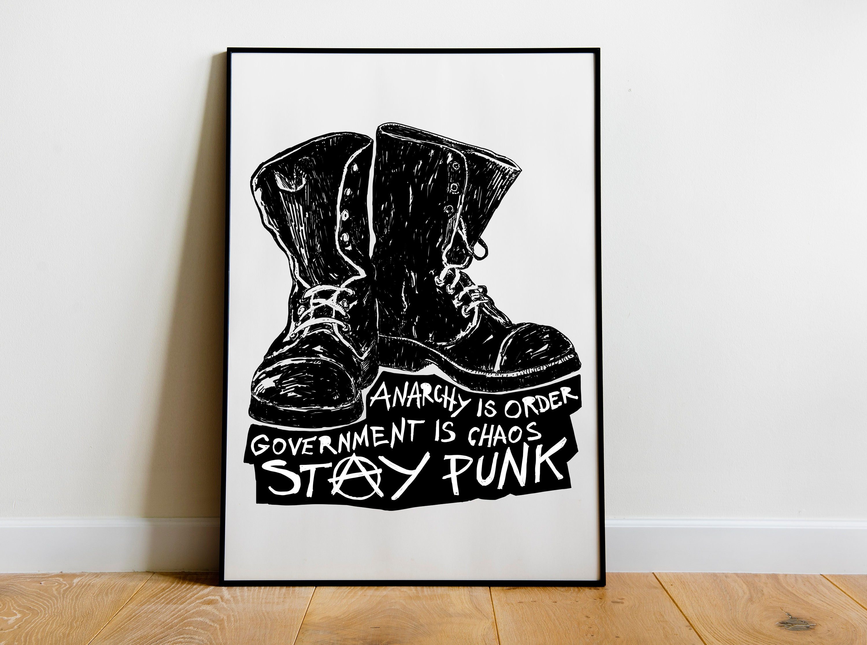 Stay Punk Print, Leftist, Anarchist, Art Print, Anti Capitalism, Socialist,  Eat the Rich, Protest, Punk Rock - Etsy, image size:3000x2233