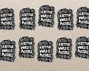 A Better World Sticker Pack, Activist, Justice, Immigrant, LGBTQ