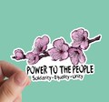 Power To The People Sticker, Solidarity, Leftist, Socialism, Laptop Stickers, Activism, Anti Capitalism, Unity product logo