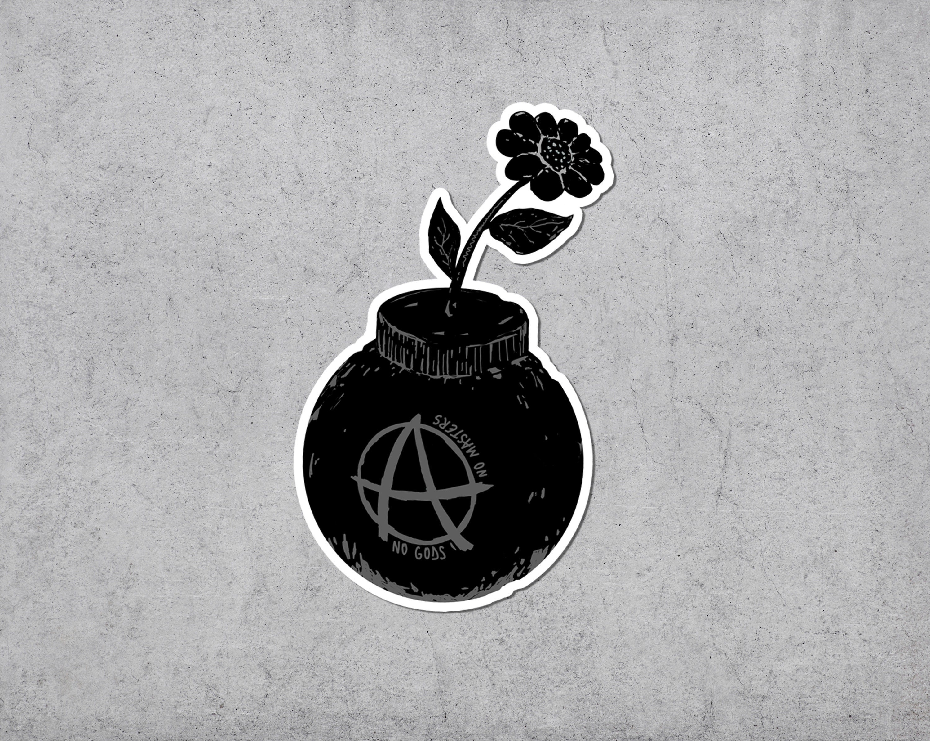 No Gods No Masters Sticker, Anarchico, Socialista, Adesivi in vinile, Punk, Decalcomania in vinile, Comunismo, Sinistra, Protesta