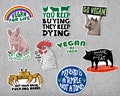 Veganism Sticker Pack 1, Vegan, Bundle, Coupon, Veganism, Vegetarian, Stickers Laptop, Rights, Animals, Justice product logo