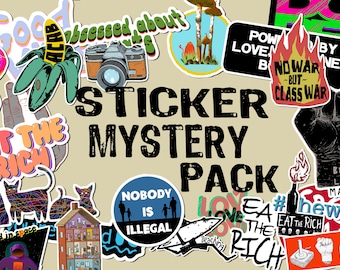 Vinyl Sticker Mystery Pack, Resist, Leftist, Acab Decals