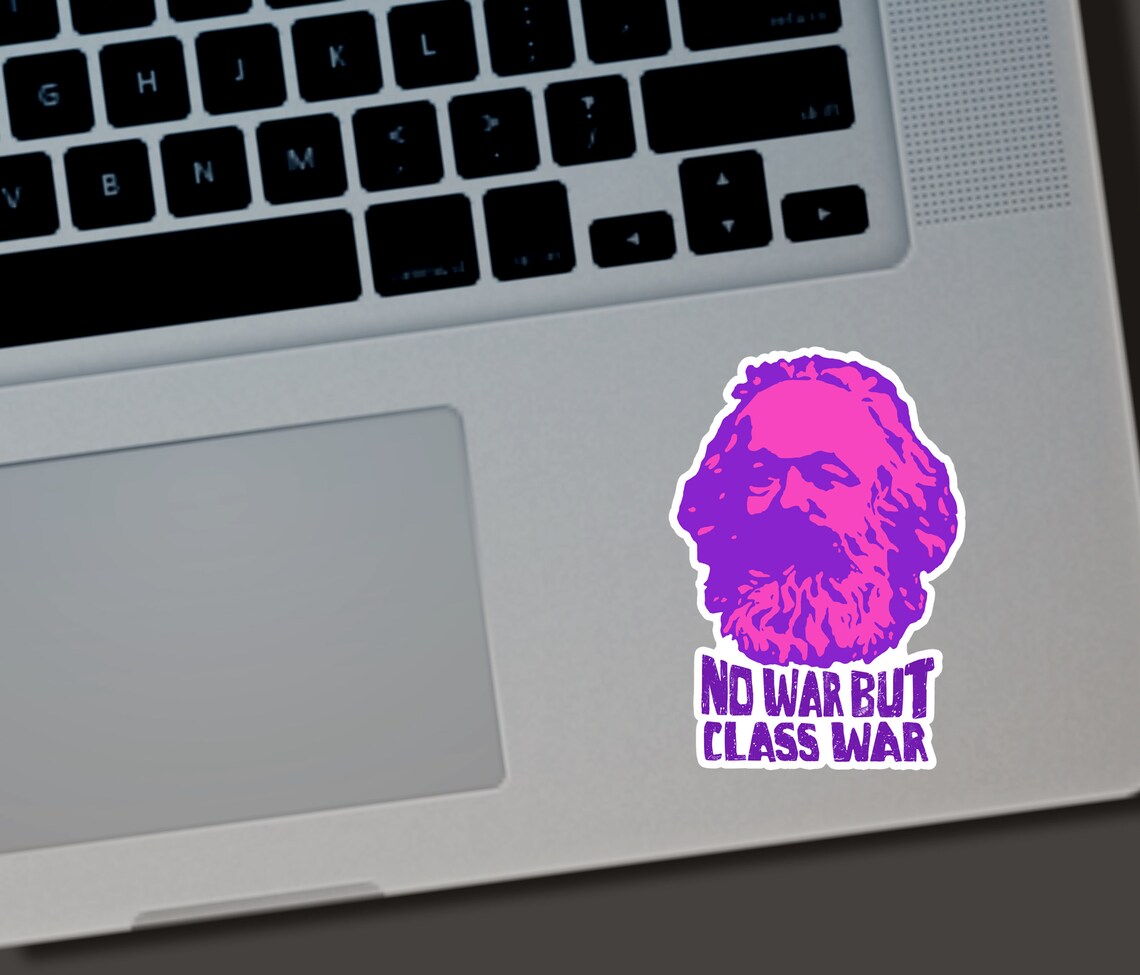 Karl Marx Vinyl Sticker, Socialism, Anti-capitalism - Etsy