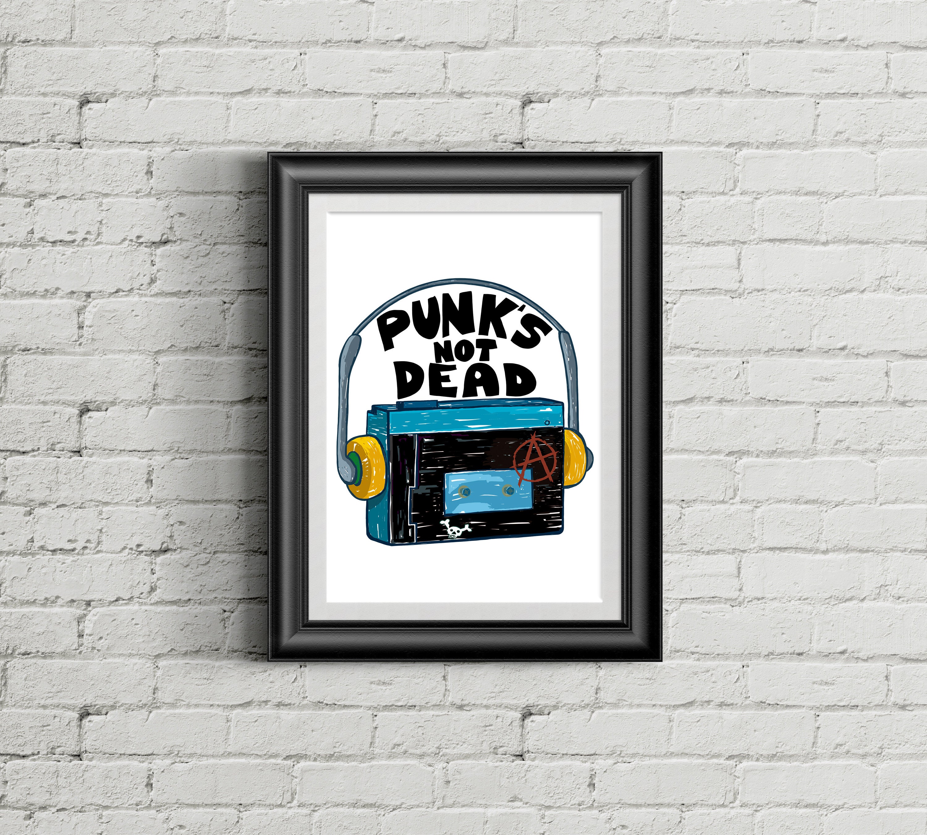Punks Not Dead Print Anarchist Anarcho Punk Communist Eat | Etsy